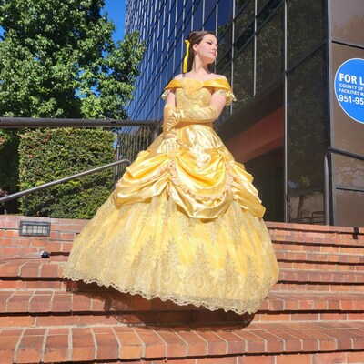 Beauty and Beast Princess Belle Costume Adult SIZE 6,8,10,12,14,16 ...