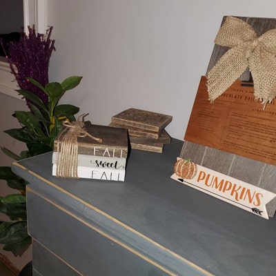MINI Fall Sweet Fall Book Stack Autumn Farmhouse Books - Etsy