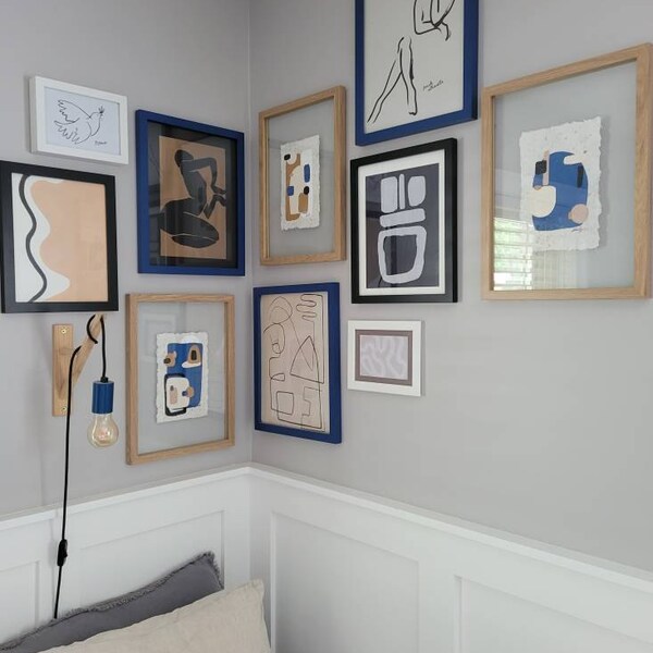 Mur de galerie minimaliste