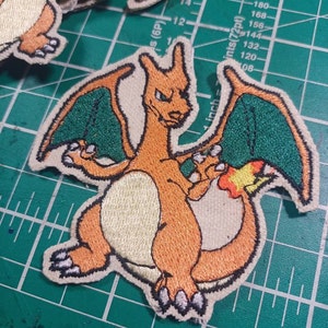 刺繍デザイン ポケモン リザードン、ポケモン リザードン 刺繍