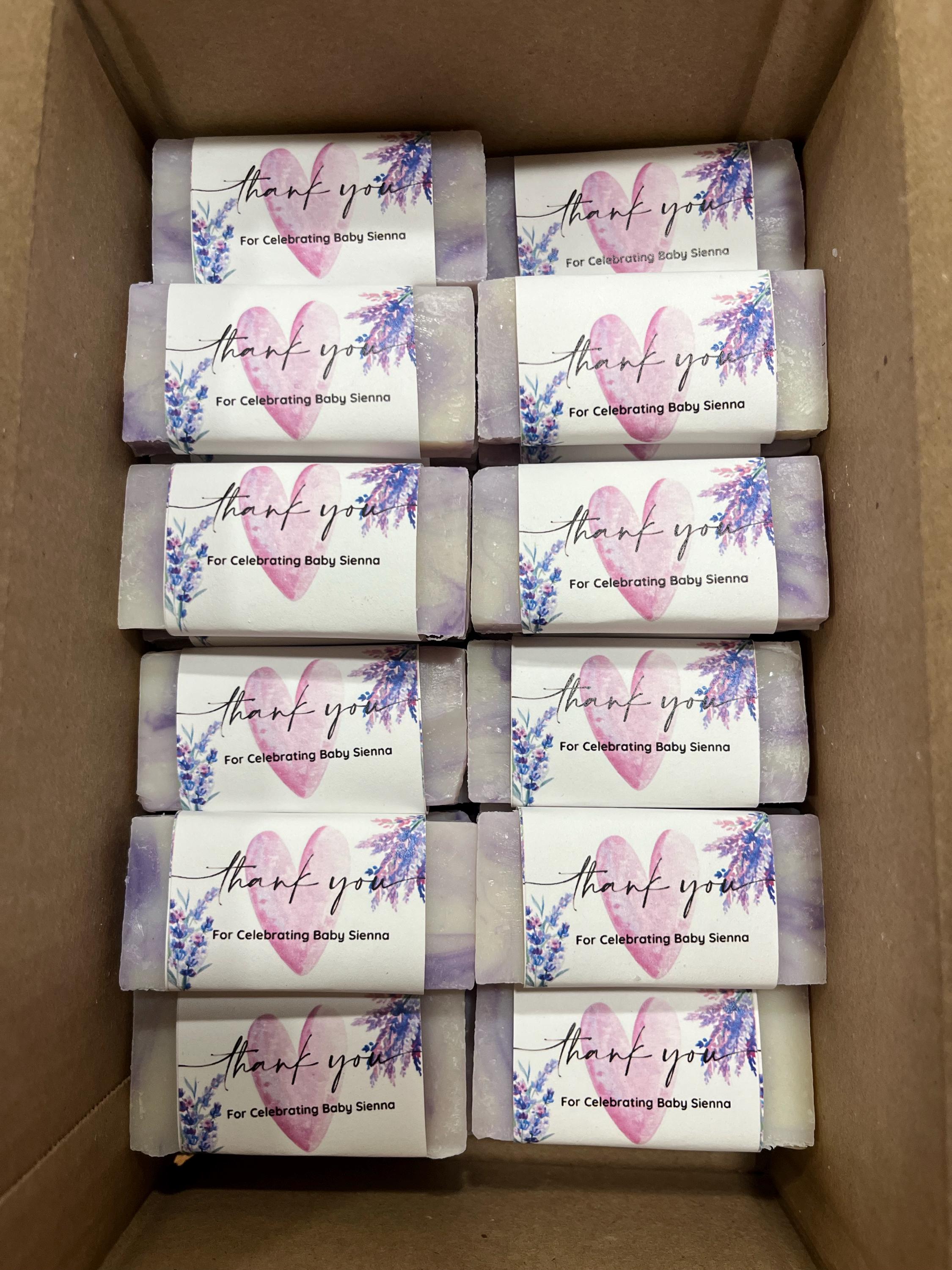 50 Stück, Baby Shower Seifengeschenk, Baby Mädchen Shower, Geschenke für Gäste, Mini Gästeseife, Brautparty-Gastgeschenke