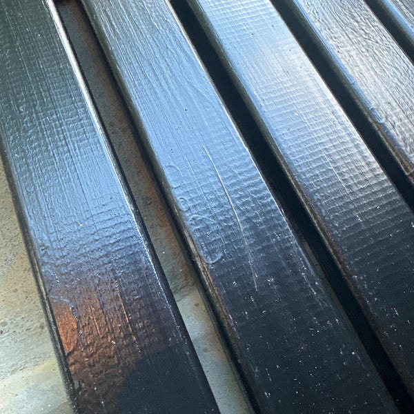 Set Of-3 12x12 Inches Custom Size Wooden Stained Bathroom Mat ...