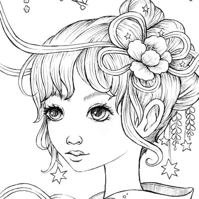Summer Days Coloring Page - Etsy