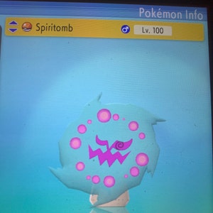 Shiny Spiritomb alpha best Stats // Pokemon (Instant Download) 