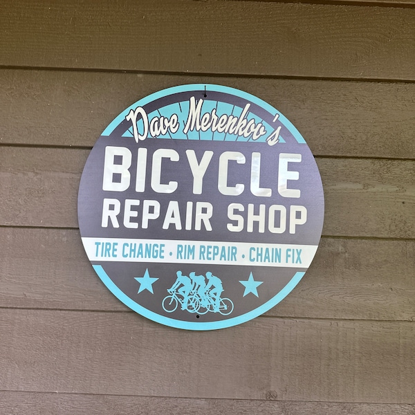 Bicycle Repair Shop Sign, Custom Bike Shop Sign, Custom Bike Sign ...