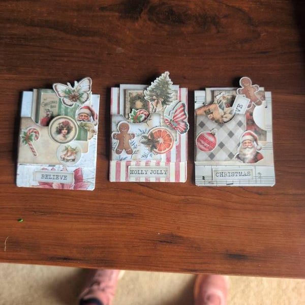 Christmas Hidden Paperclips Kit, Set of 3, Junk Journal, Paper Clip ...