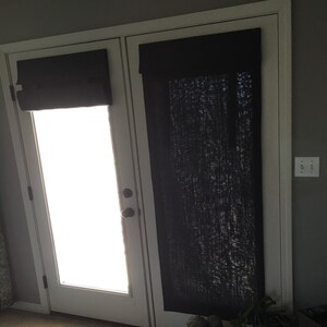Dark Gray French Door Curtains Top Seller Etsy