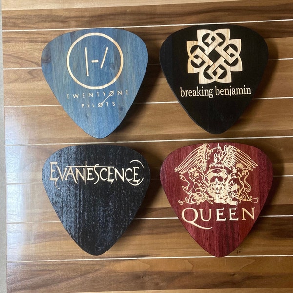 Music Room Decor, Band & Artist Sign, Wall Decor, Guitar Pick Sign