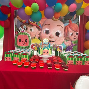 cuestionario Bóveda en voz alta decoracion de cocomelon para cumpleaños