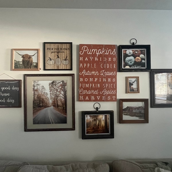 25 Prints, Fall Wall Art, Autumn Gallery Wall Set, Fall Nature Posters ...