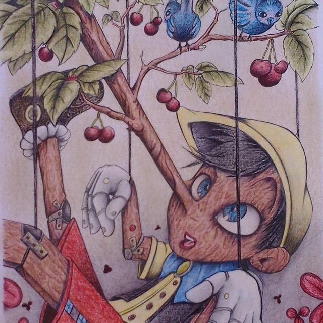 ピノキオ - 面白い物語 - Etsy 日本