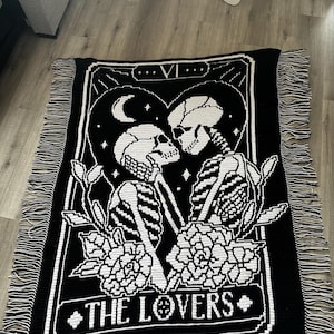 The Lovers Tarot Overlay Mosaic Crochet Blanket PATTERN ONLY - Etsy