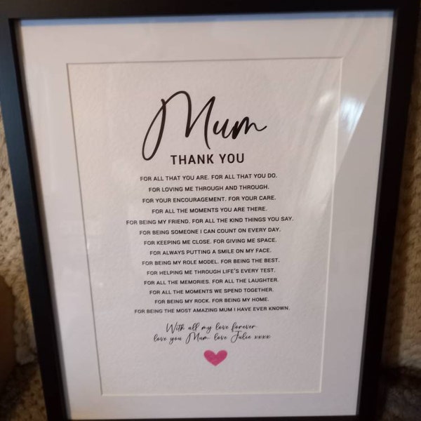Daughter Pregnancy Poem Print - Heartfelt Keepsake - Letter to My ...