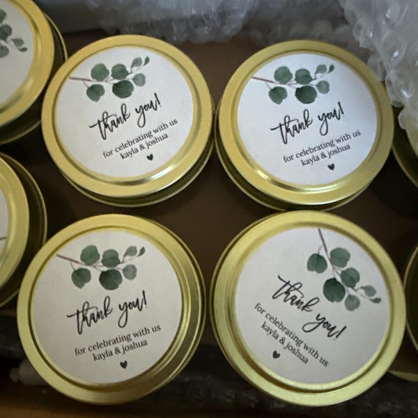 Wedding Favors/ Bulk for Guests / Blush Floral Candle Favors / Set of ...