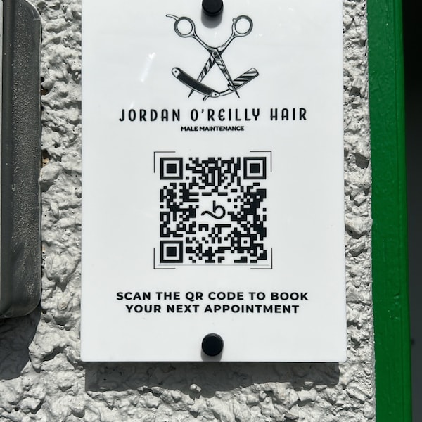Custom Printed Acrylic Business Hours Sign, Personalised Shop Opening ...