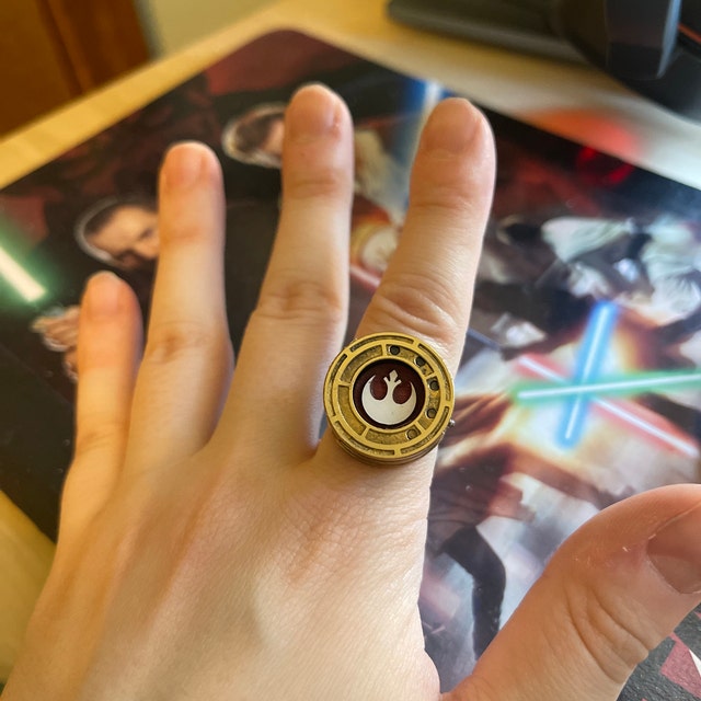 Rose Ring Replica From Star Wars the Last Jedi Perfect Replica Accurate Iris Tico Etsy