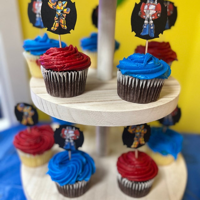 Paquete de decoración de fiestas de cumpleaños de Transformers / banner de  cumpleaños / Cake Topper / Cupcake toppers / globos -  México