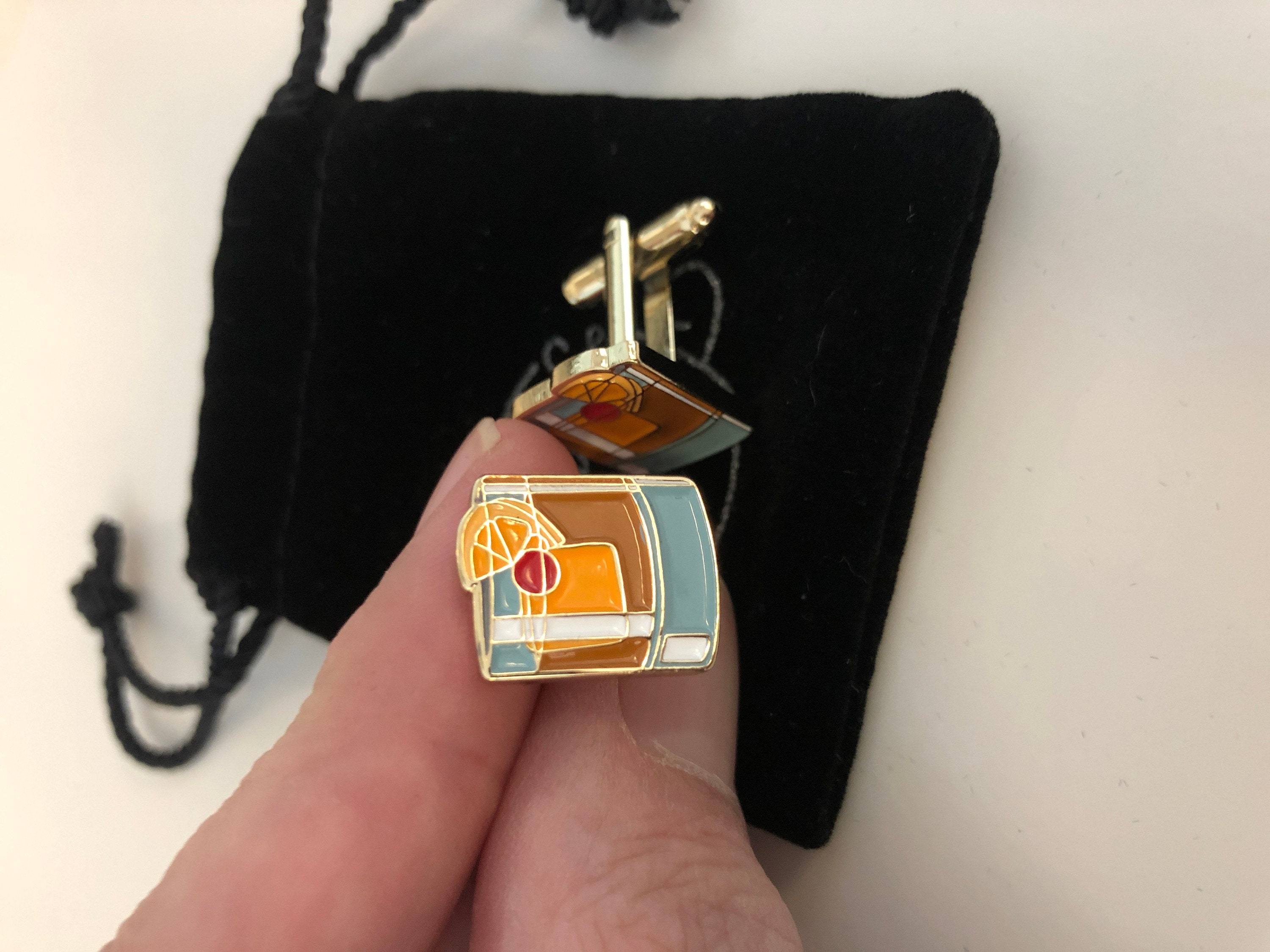 Old Fashioned Cocktail Cufflinks - Father's Day Gift - Groomsmen Gift - Cocktail Gift