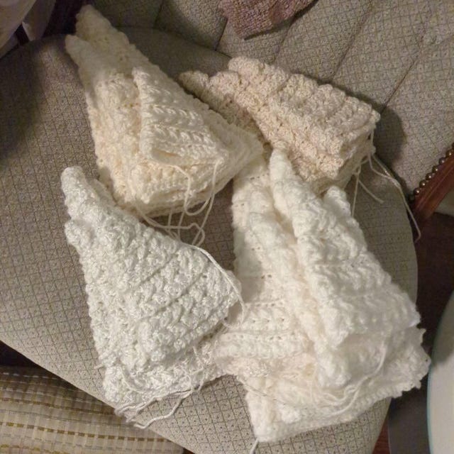 A customer's finished Wheat Stitch Tree Crochet Pattern + Video