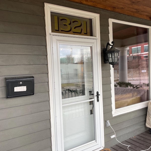 Transom Window Lettering Transom Address Numbers - Color Options - House Home Building Office ...