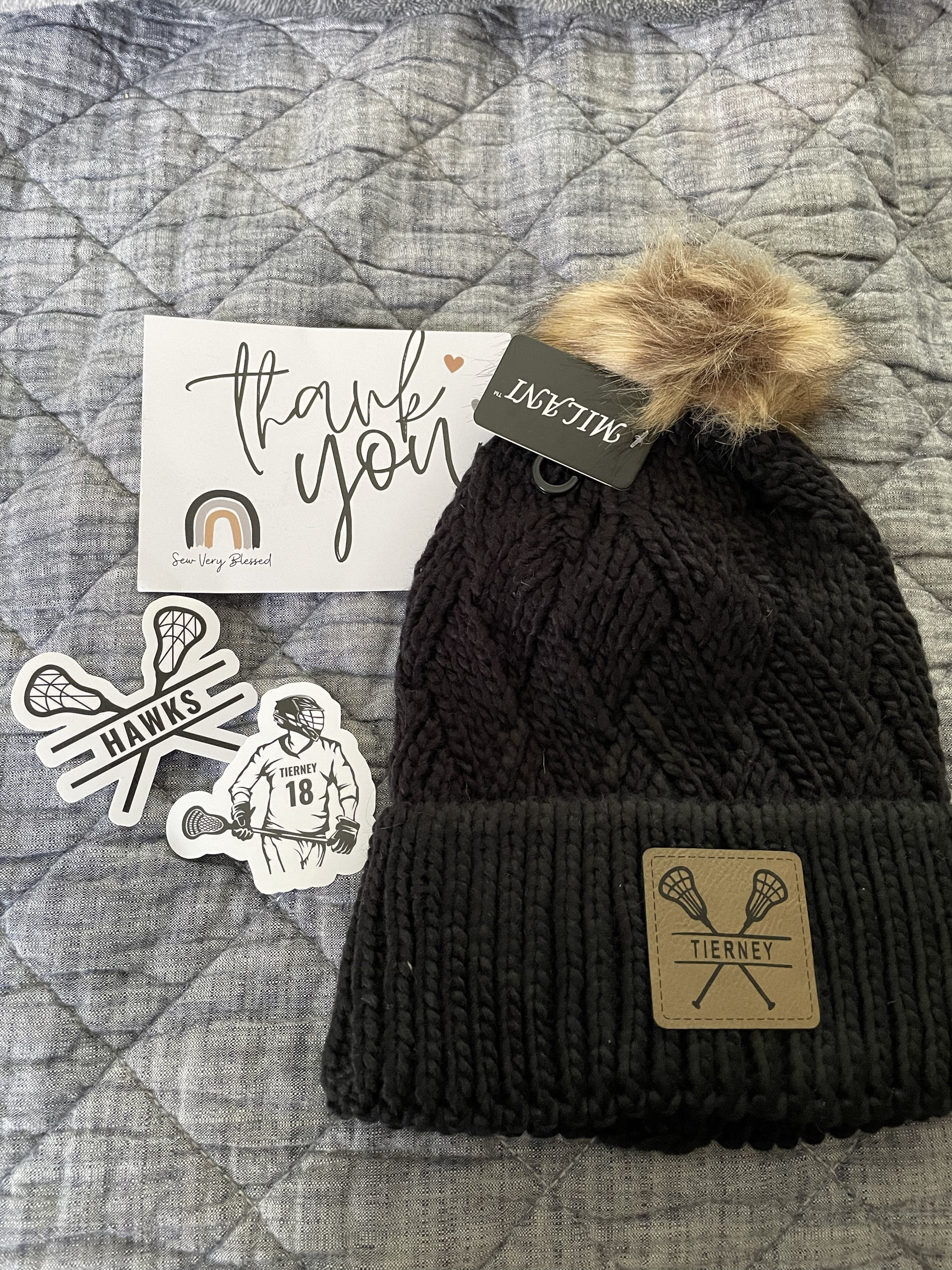 Custom Lacrosse Hat for Lacrosse Mom Beanie for LAX Player Gift for LAX Mom Custom Hat Lacrosse Fan Present Hat for Lacrosse Dad Present LAX