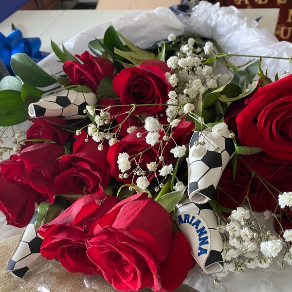 Soccer Rose | Soccer Gifts for Girls | Soccer Flower - Etsy