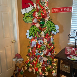 Grinch Christmas Tree Tree Topper Prop - Etsy