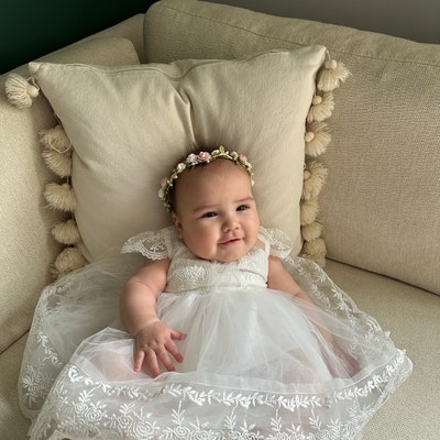 Brandonz Girl Eyelet Cotton Christening Bonnet Toddler Beanie Sun Hat Beige 756747cf 1386 4bfa 90be 8540875a0c1f.6d9c3dc9161c33c9774a6b293f9a08c3