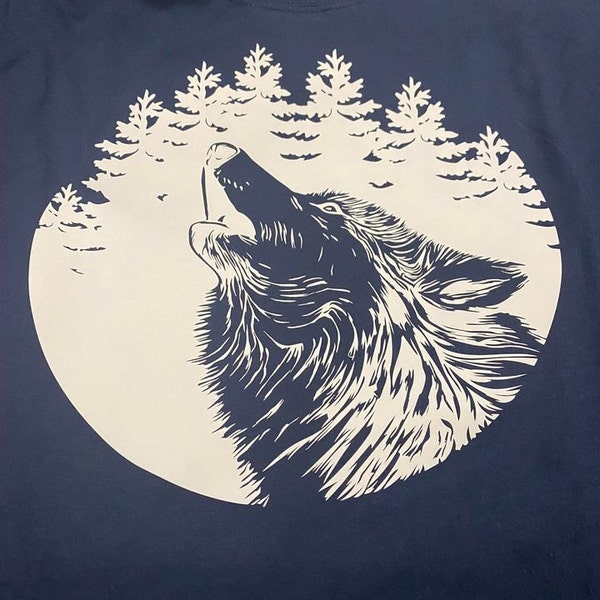 Wolf SVG Howling Wolf SVG Forest Svg Nature Svg Hunting Svg Camping ...