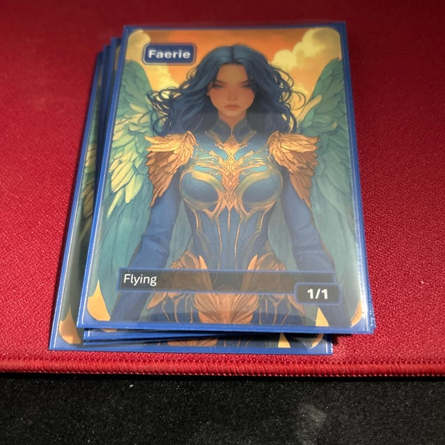 1/1？ FAIRY(フェアリー) FANTASY MODELS SERIES Faerie Token MTG (blue 1/1 Flying) - Etsy