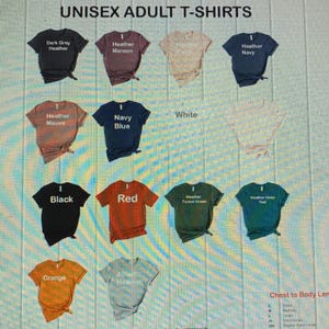 Comfort Colors 1717 Color Chart | C1717 T-shirt | 1 JPEG File | Non-editable | Instant Digital Download