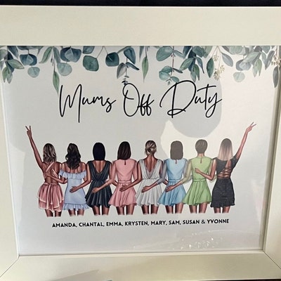 Personalised Sister Print 2 Sister Print Two Sister Gift Big Sis Little