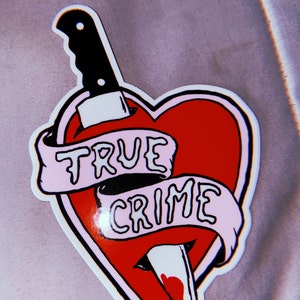 True Crime Vinyl Sticker - Etsy