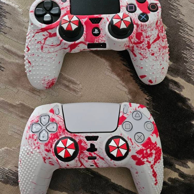 Étui De Protection Rigide PS4/PS5 Resident Evil 2 - Pour Manette Dualshock 4 - Neuf