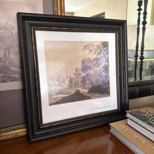 絵画　ヨーロピアン風 ヴィンテージ風景画プリント、クラシックなヨーロピアンスタイル