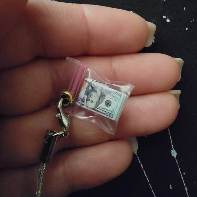 Authentic Miniature Money Bag Charms 1 Charm 