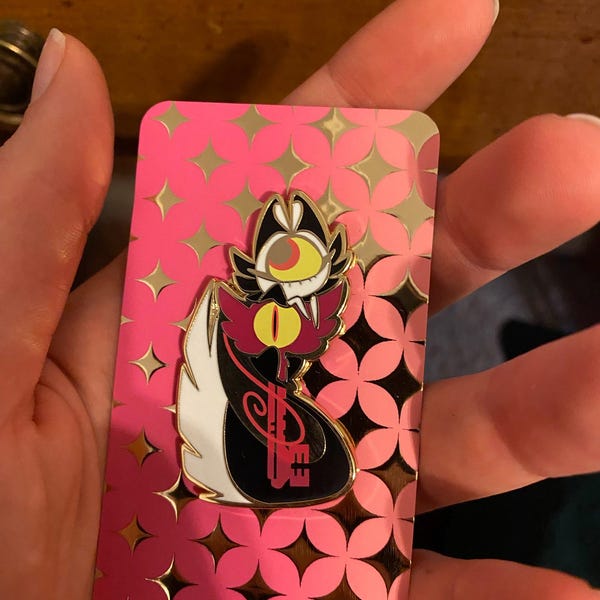 Golden Hour a Hazbin Hotel Radiohusk Enamel Pin - Etsy