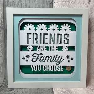 3D FRIENDS Shadow Box Svg, 3D Sillhouette Template, Multilayer Friends ...