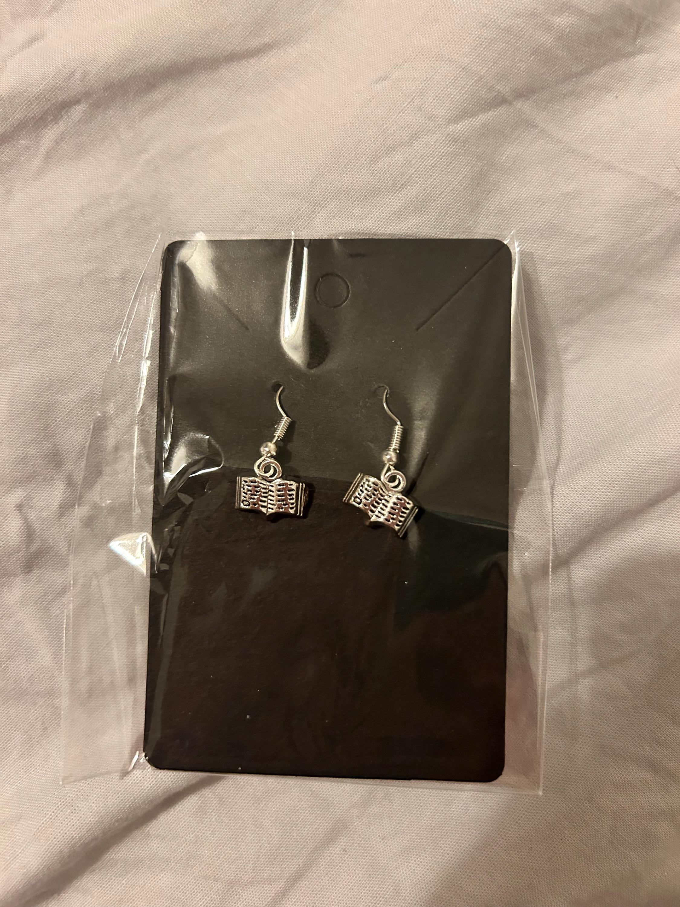 Silver Plated Book Earrings | Book gift, Book jewellery, bookish gift,gifts for her,valentines day,birthday gift,books, hypoallergenic