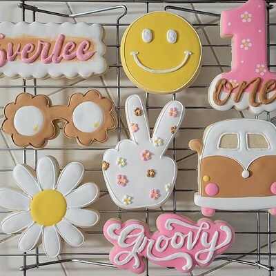 STL File Groovy Number 1 Cookie Cutter 3.5 Inch CCK611 - Etsy