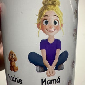 Dog Mom Lovely Chibi - Personalized Custom 3D Inflated Effect Tumbler