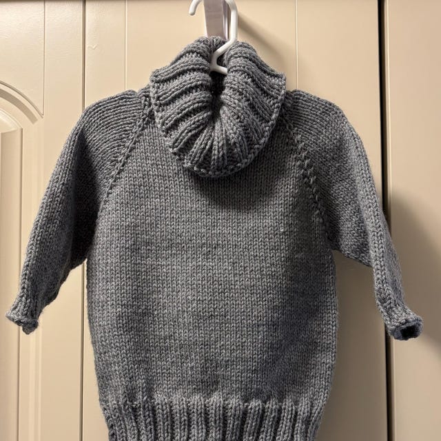Knitting Pattern-the Ziyon Hooded Scarf (12/18 Months