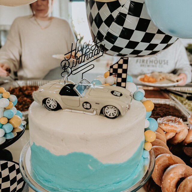 Charming Wooden 'One' Cake Topper For First Birthdays | Toddler Birthday Cake Topper | Script Gold Silver | Smash Cake Topper | MakerPlace By