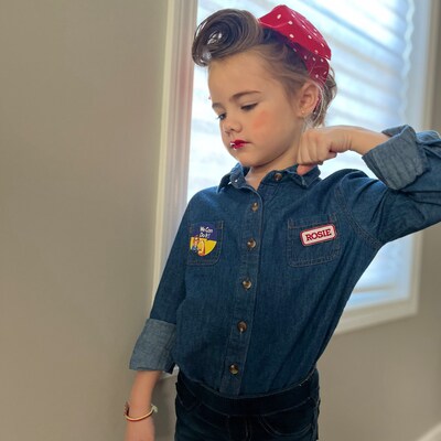 Printable Rosie the Riveter Pin and Patch LAST MINUTE Costume Instant ...