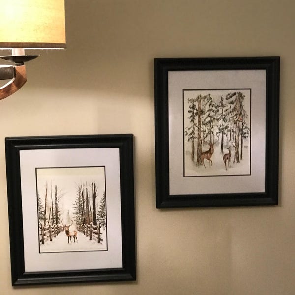 Christmas Winter Print Set | Rustic Snowy Gallery Wall | 10 Prints ...