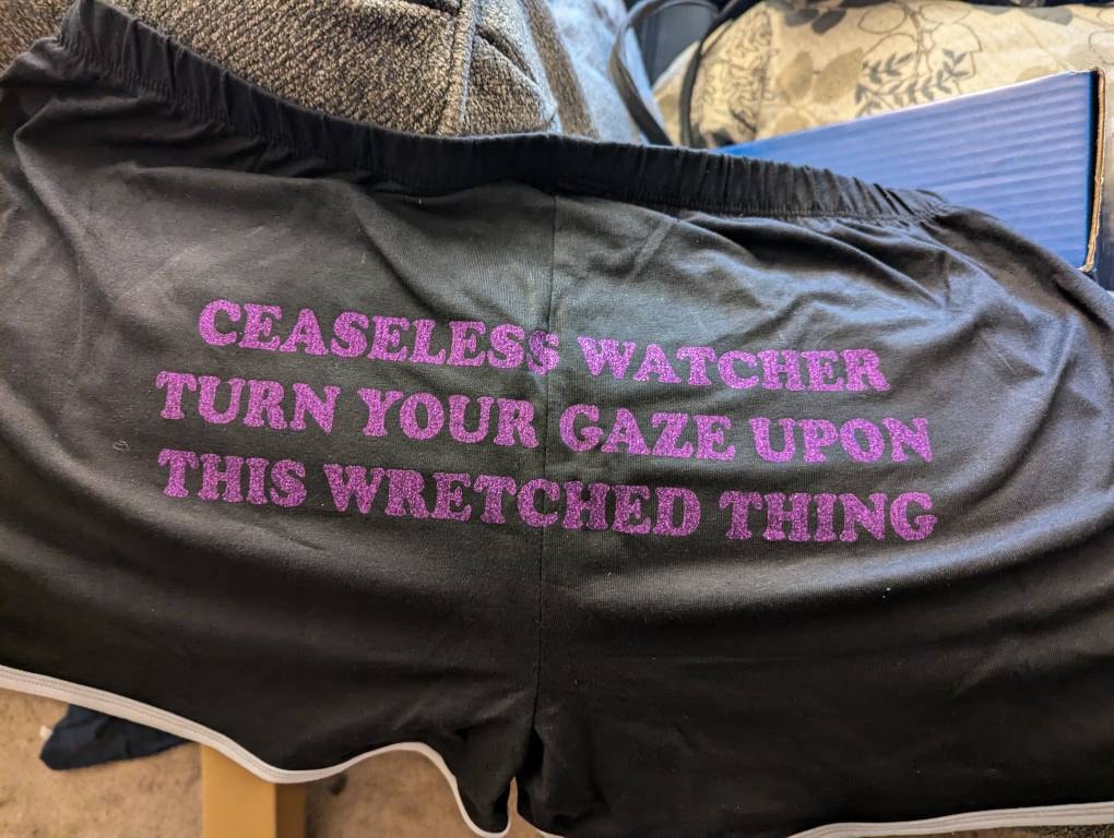 Ceaseless Watcher Dolphin Shorts | Custom Dolphin Shorts | Y2K Shorts | Cute Shorts | Funny Shorts | Y2K Shorts | Lounge Shorts |