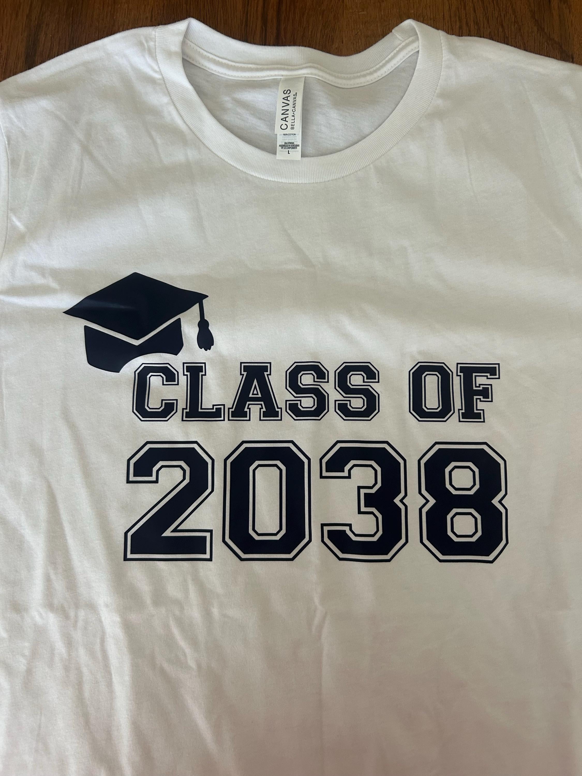 Class Of 2037 Handprint Shirt, 2038 Graduation Shirt, First Day of School Shirt, Grow With Me Shirt, Kids Shirt