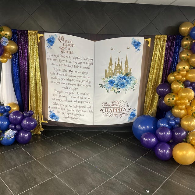 MEHOFOND 7x5ft Sprookjesboek Fotografie Achtergrond Once Upon a Time Vlinder Kasteel Bloem Gilr Prinses Verjaardagsfeestje Achtergrond Banner Bruiloft Baby Shower Cake Smash Decor Fotostudio