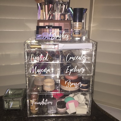Clear Acrylic Dividers Drawer Dividers Makeup Organizer - Etsy
