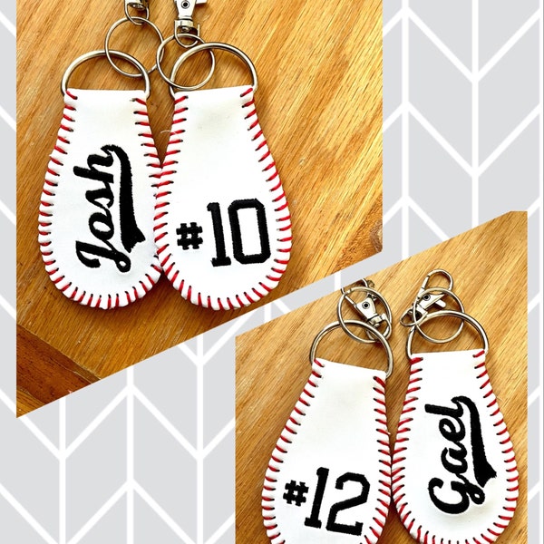 Custom Baseball Keychain Gift For Players, Personalized